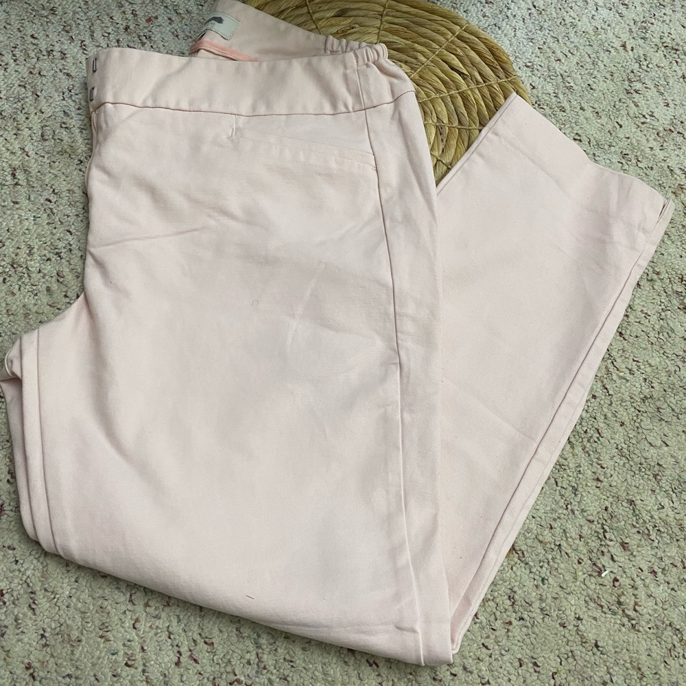 Light Pink Talbots casual pant stretch Sz 14w